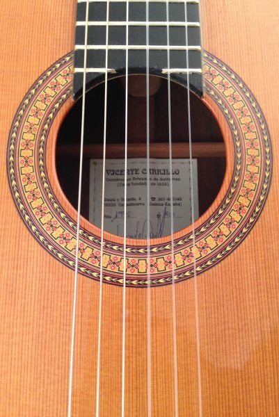 Guitarra clasica Vicente Carrillo 1995 roseta