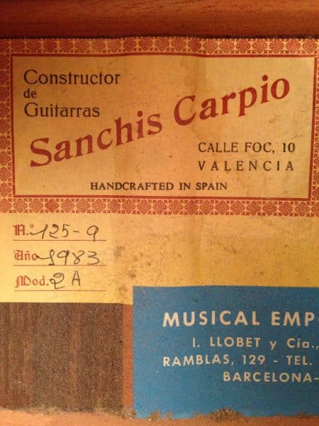 Guitarra-clásica-Ricardo-Sanchis-1983-en-venta