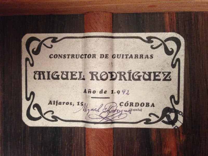 Flamenco-guitar-Miguel-Rodriguez-1992-for-sale
