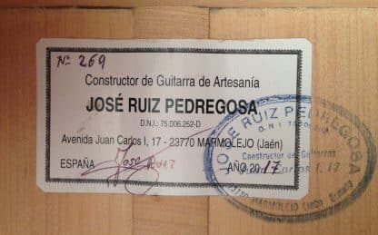 Flamenco-guitar-José-Ruiz-Pedragosa-2017-for-sale